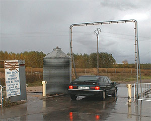 Desinfeccin de vehiculos particulares.
